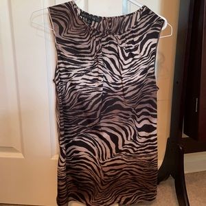 Size 6 animal print top! Barely worn!!!